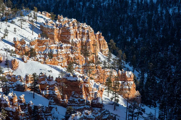 Paisaje Invernal Escénico Parque Nacional Bryce Canyon Utah — Foto de Stock