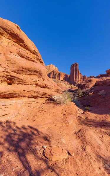 Moab Utah Yakınlarındaki Balıkçı Kulelerinin Manzarası — Stok fotoğraf