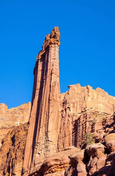 Schilderachtig Ruig Landschap Van Fisher Towers Bij Moab Utah — Stockfoto