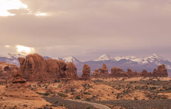 Die Malerische Landschaft Arches Natioal Park Utah — Stockfoto