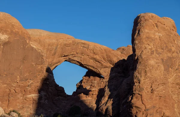 Utah Arches Ulusal Parkı Ndaki Pencerelerin Manzarası — Stok fotoğraf