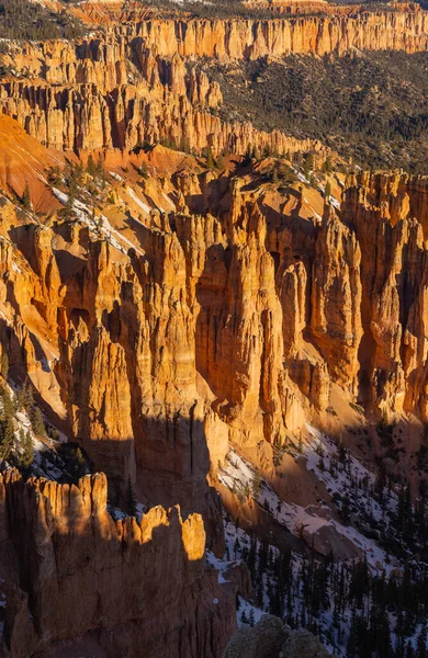Paysage Pittoresque Dans Parc National Bryce Canyon Utah Hiver — Photo