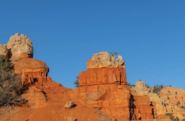 Kışın Bryce Canyon Utah peyzaj doğal