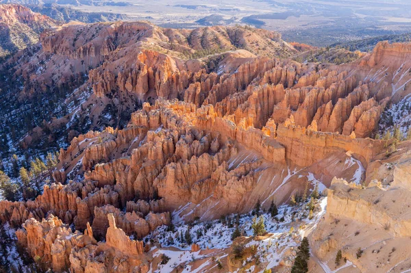 Paisaje Invernal Escénico Parque Nacional Bryce Canyon Utah —  Fotos de Stock