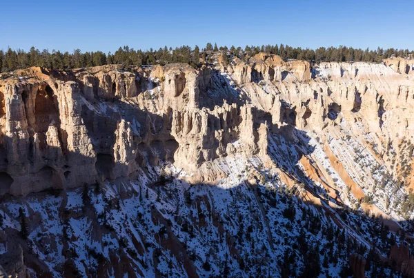 Bryce Canyon Ulusal Parkı Utah Manzaralı Bir Kış Manzarası — Stok fotoğraf