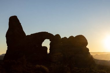 Manzaralı Arches Ulusal Parkı Utah manzarası