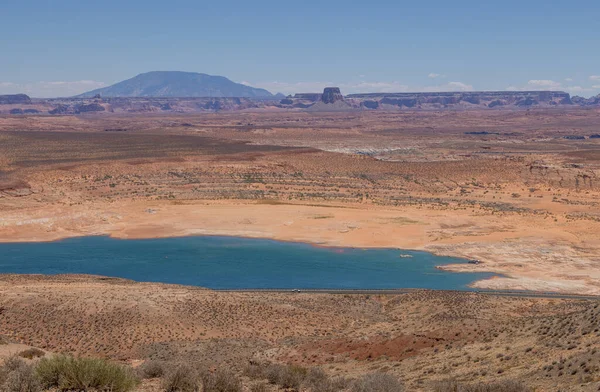 Paisaje Pintoresco Del Lago Powell Frontera Utah Con Arizona Durante — Foto de Stock