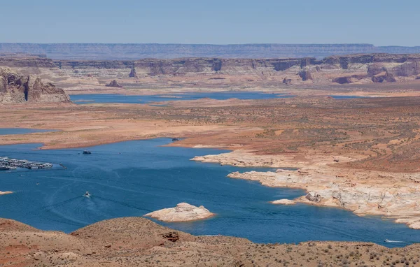 Paysage Pittoresque Lac Powell Sur Frontière Arizona Utah Lors Une — Photo