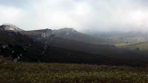 Wind en mist. time-lapse — Stockvideo