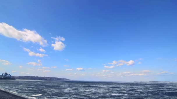 Ice and cloud movement. Time lapse — Stock Video