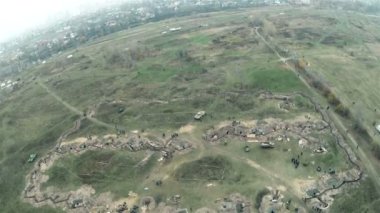 askeri sahne dönem 1943 yılı ww2 Ukrayna yeniden inşası. Hava sahne 20.