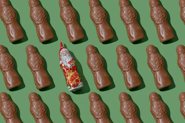 Ukraina Kiev Oktober 2022 Roshen Fabriksgodis Mönster Choklad Santa Claus — Stockfoto