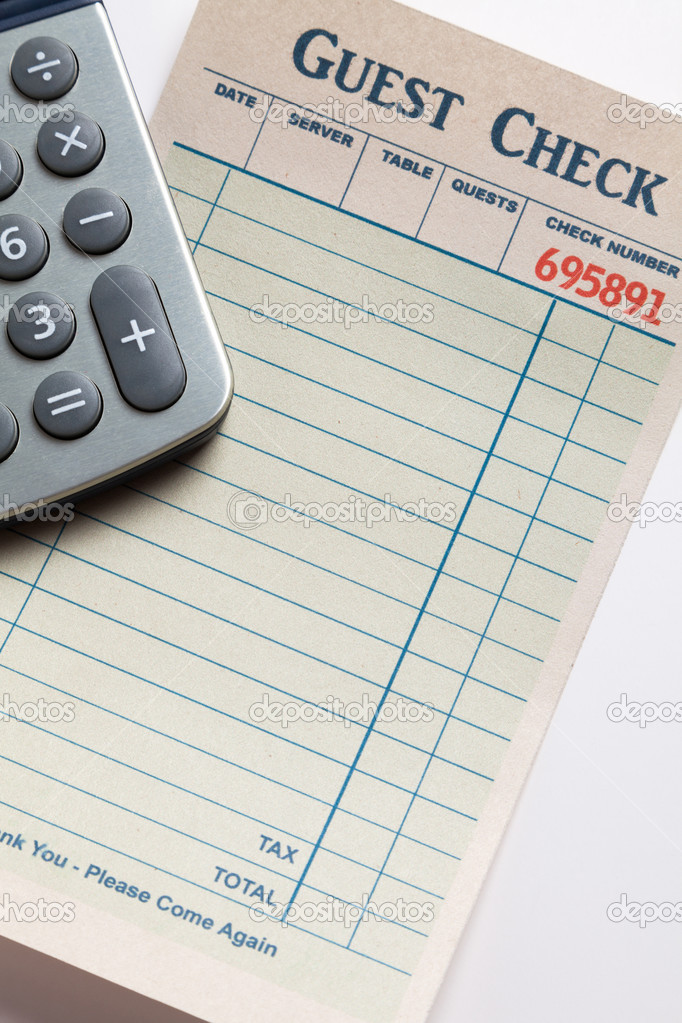 Guest Check and calculator