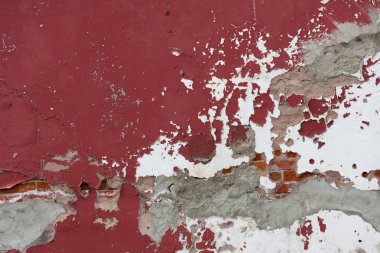 yıpranmış kırmızı duvar