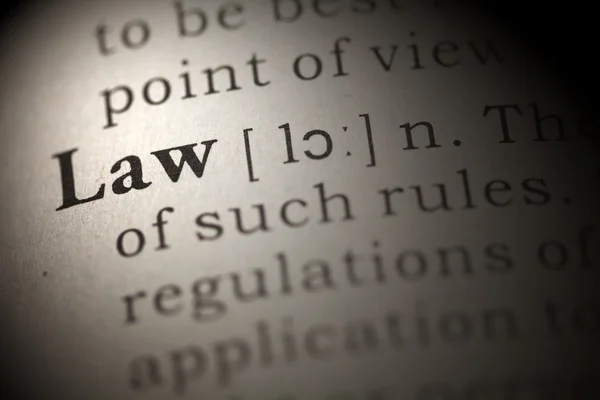 Word Law — Stock Photo, Image