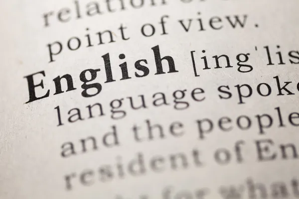 Inglese. — Foto Stock