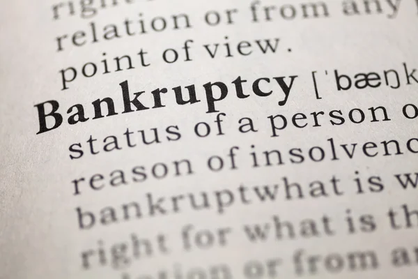 Bankruptcy — Stock Photo, Image