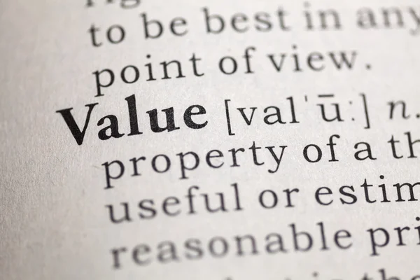 Value — Stock Photo, Image