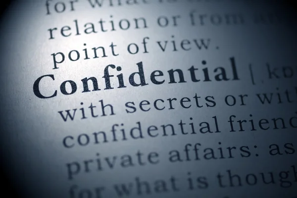 Confidential — Stock Photo, Image