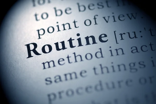 Routine — Stock Photo, Image