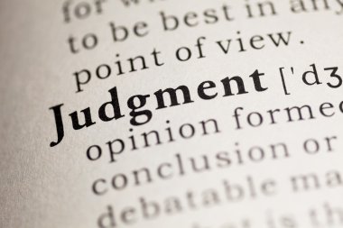 Judgment clipart