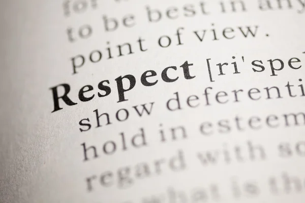Respect — Stock Photo, Image