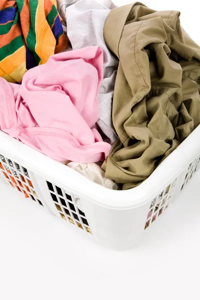 Laundry basket és a piszkos ruhák Jogdíjmentes Stock Fotók