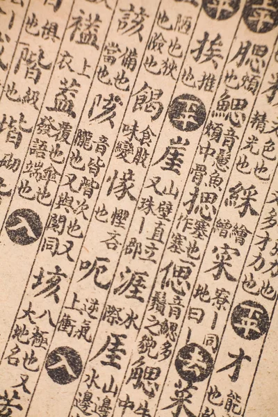 Antike chinesische Buchseite — Stockfoto