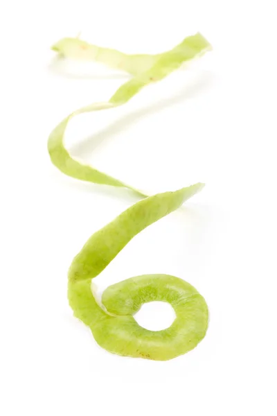 Groene appel peeling — Stockfoto