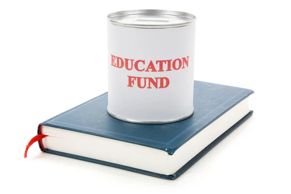 Education fund and book — Stock Photo, Image