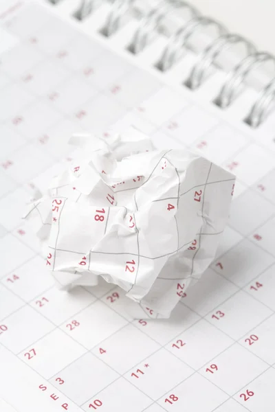 Calendário bola de papel — Fotografia de Stock