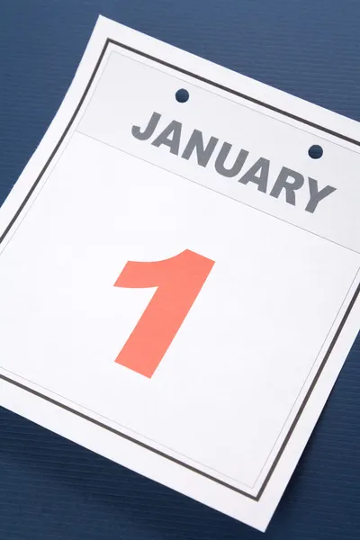 Calendário Dia de Ano Novo — Fotografia de Stock