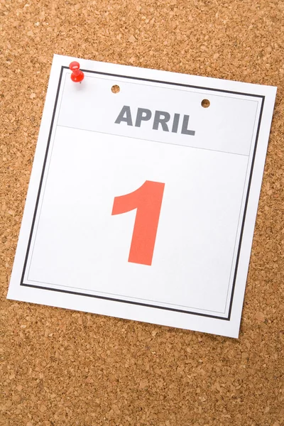 Calendar Fools' Day — Stock Photo, Image