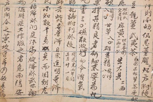 Stránka starožitné čínské knihy — Stock fotografie