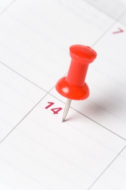 Calendar and Thumbtack clipart