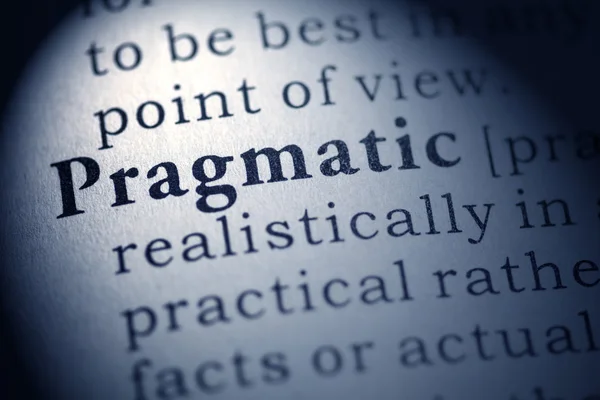 Pragmatic — Stock Photo, Image