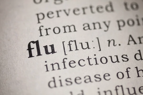 Flu and influenza — Stock Photo, Image