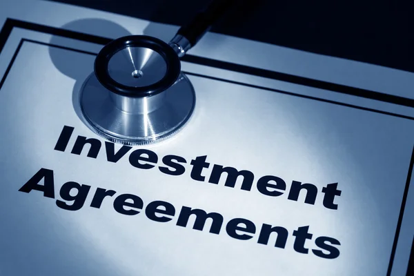 Investment Agreement — Stock Photo, Image