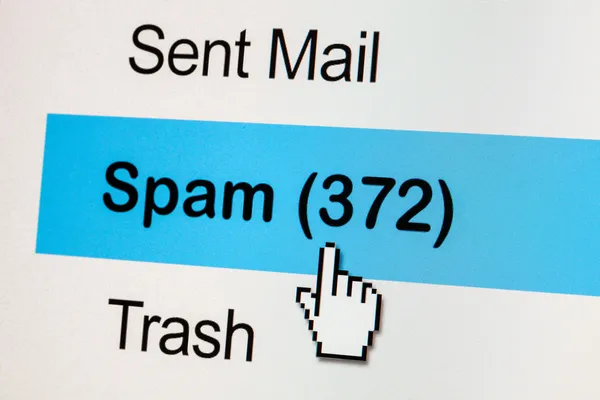 Email de spam — Fotografia de Stock