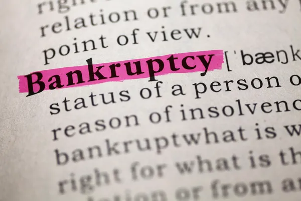 Bankruptcy — Stock Photo, Image