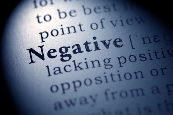Negativo — Foto Stock