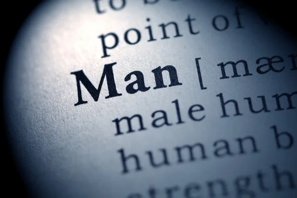 Word of man — Stock Photo, Image