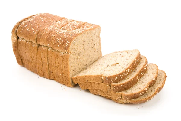布朗切片的面包 — 图库照片