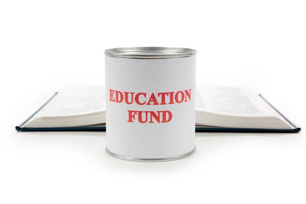 Education fund and book — Stock Photo, Image