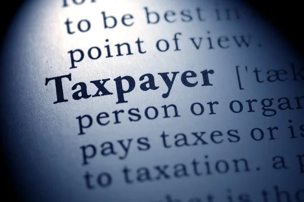 Taxpayer — Stock Photo, Image