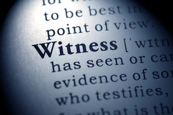 Witness — Stock Photo, Image
