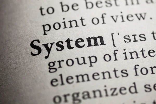 System — Stockfoto