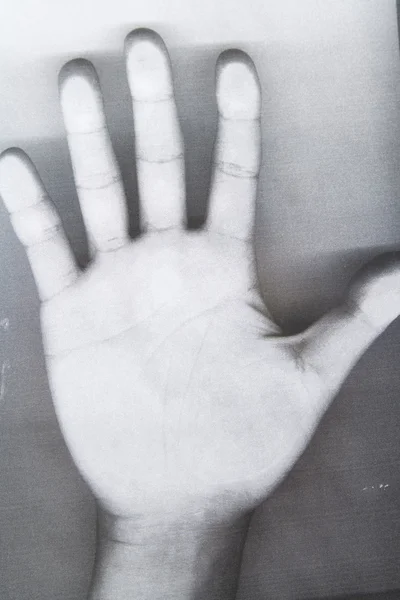 Fotokopie der Hand — Stockfoto