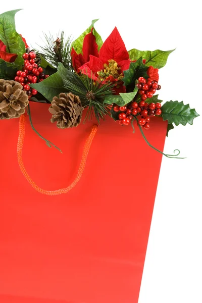Bolsa de compras de Navidad — Foto de Stock