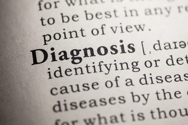 Diagnoza — Zdjęcie stockowe